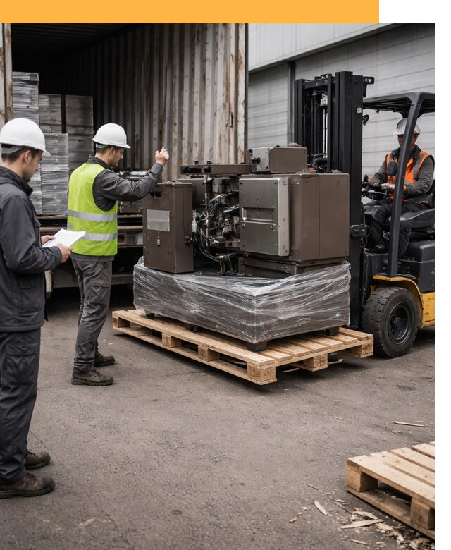 Доставка промышленного оборудования из Европы от 48200