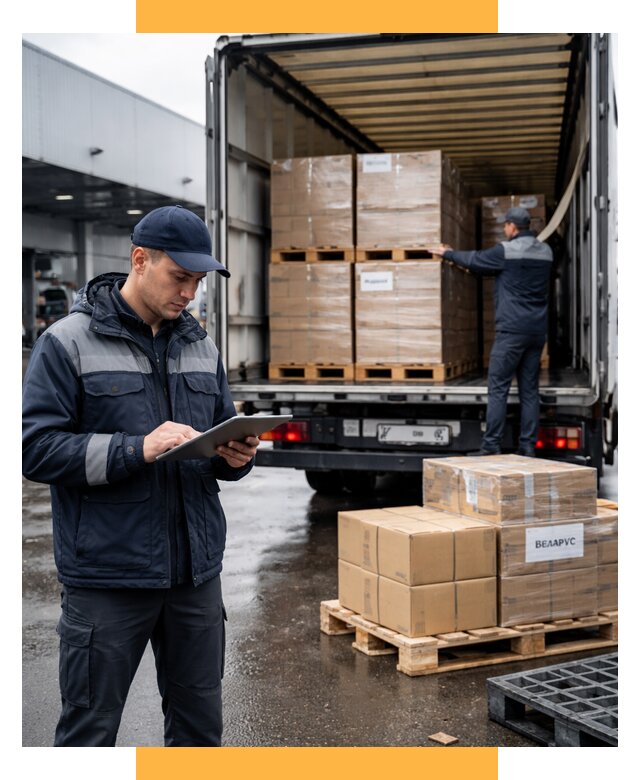 Доставка грузов из Беларуси от 16067 р. логистика СетСервис-Прм