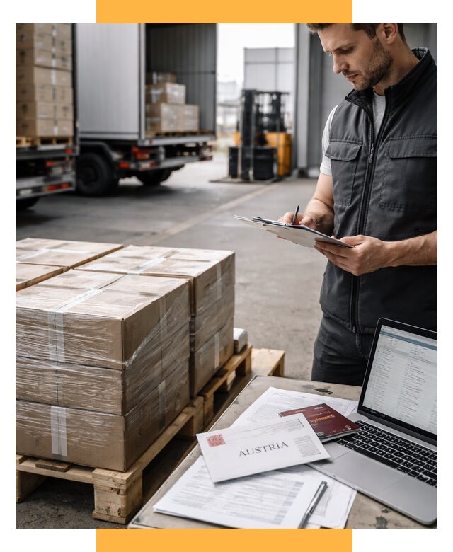 Доставка в Австрию от 69622 р. Логистика и экспорт СетСервис-Прм