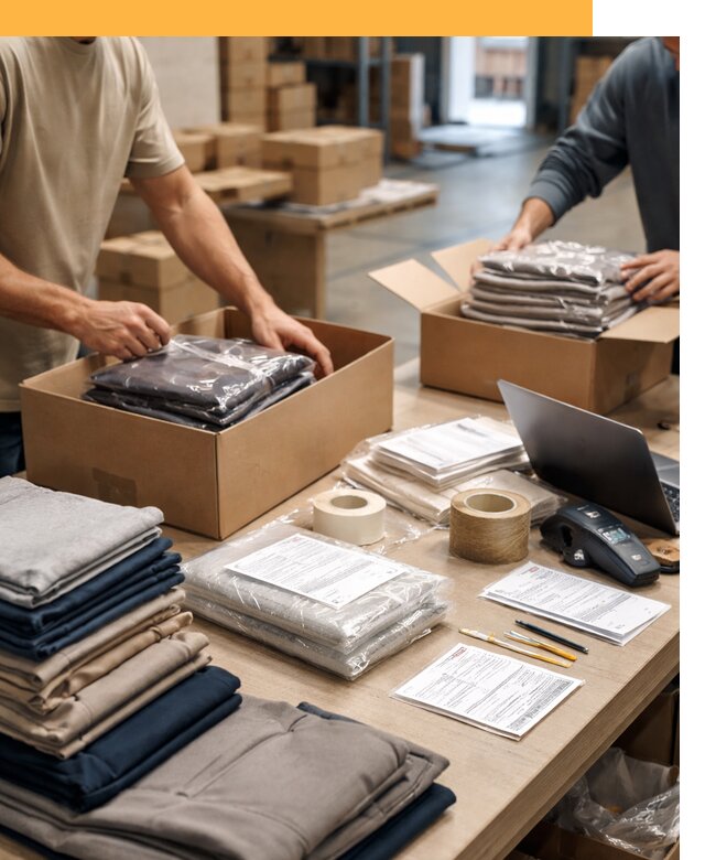 Перевозка одежды по миру от 8033 руб. с таможенным оформлением