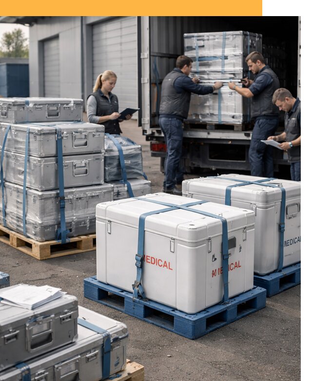 Перевозка медицинского оборудования по всему миру от 16067 руб