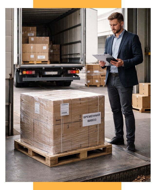 Временный вывоз товаров под ключ от 8569 р. | СетСервис-Прм