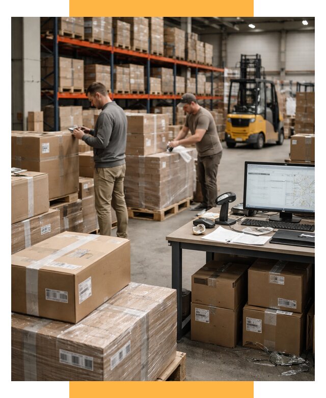 Склад консолидации в Европе от 6962 р., услуги СетСервис-Прм